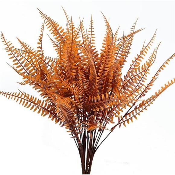 Fall Plants Artificial Ferns for Outdoors Fake Fern Plants Faux Boston - Picture 8 of 8